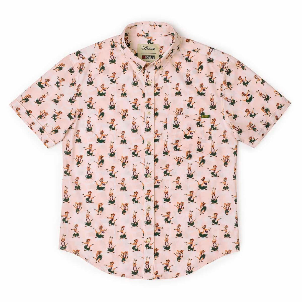 RSVLTS Do the Hula KUNUFLEX Short Sleeve Shirt in Neutral — detail 6