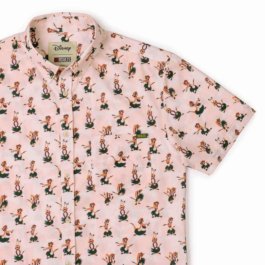 RSVLTS Do the Hula KUNUFLEX Short Sleeve Shirt in Neutral — detail 4