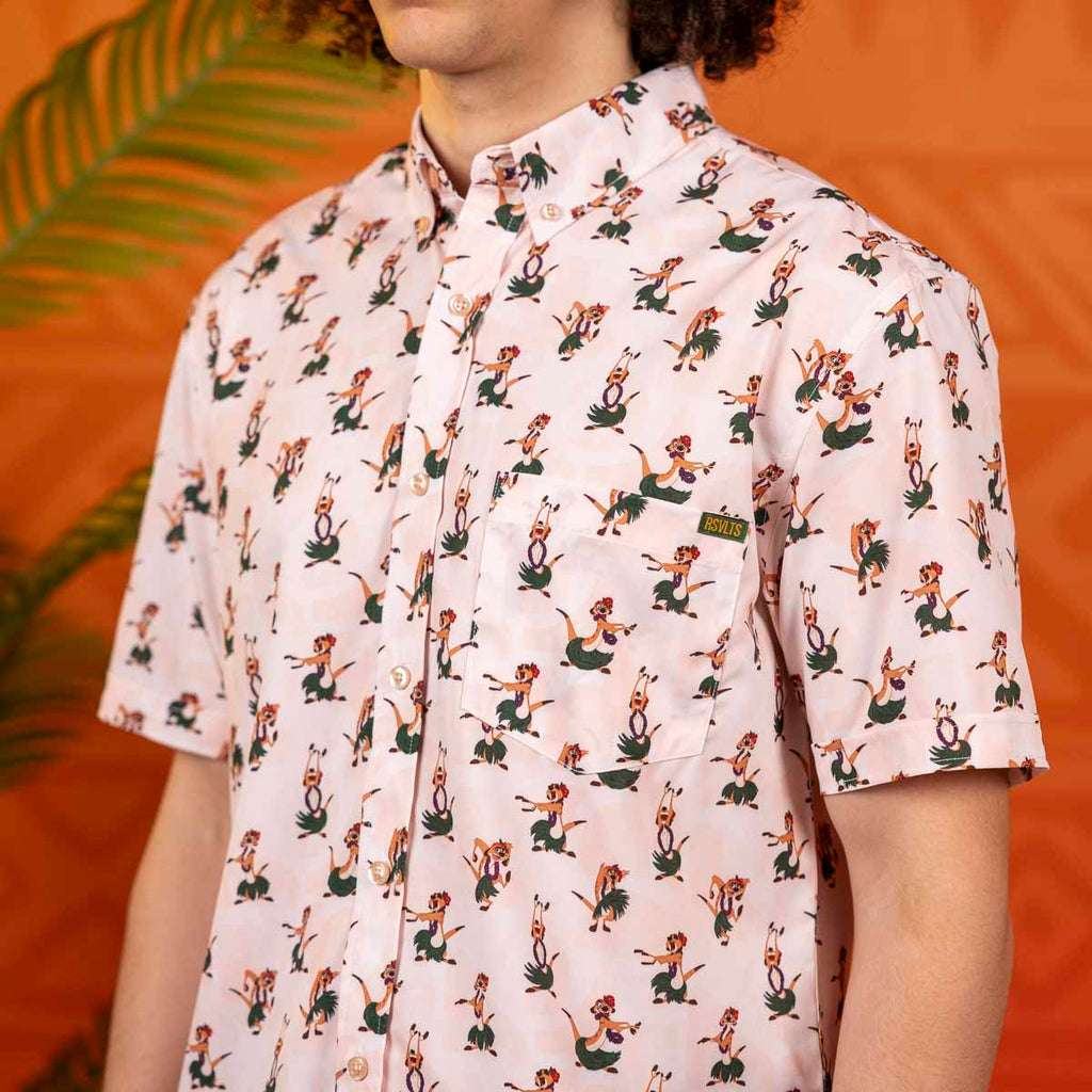 RSVLTS Do the Hula KUNUFLEX Short Sleeve Shirt in Neutral — detail 3