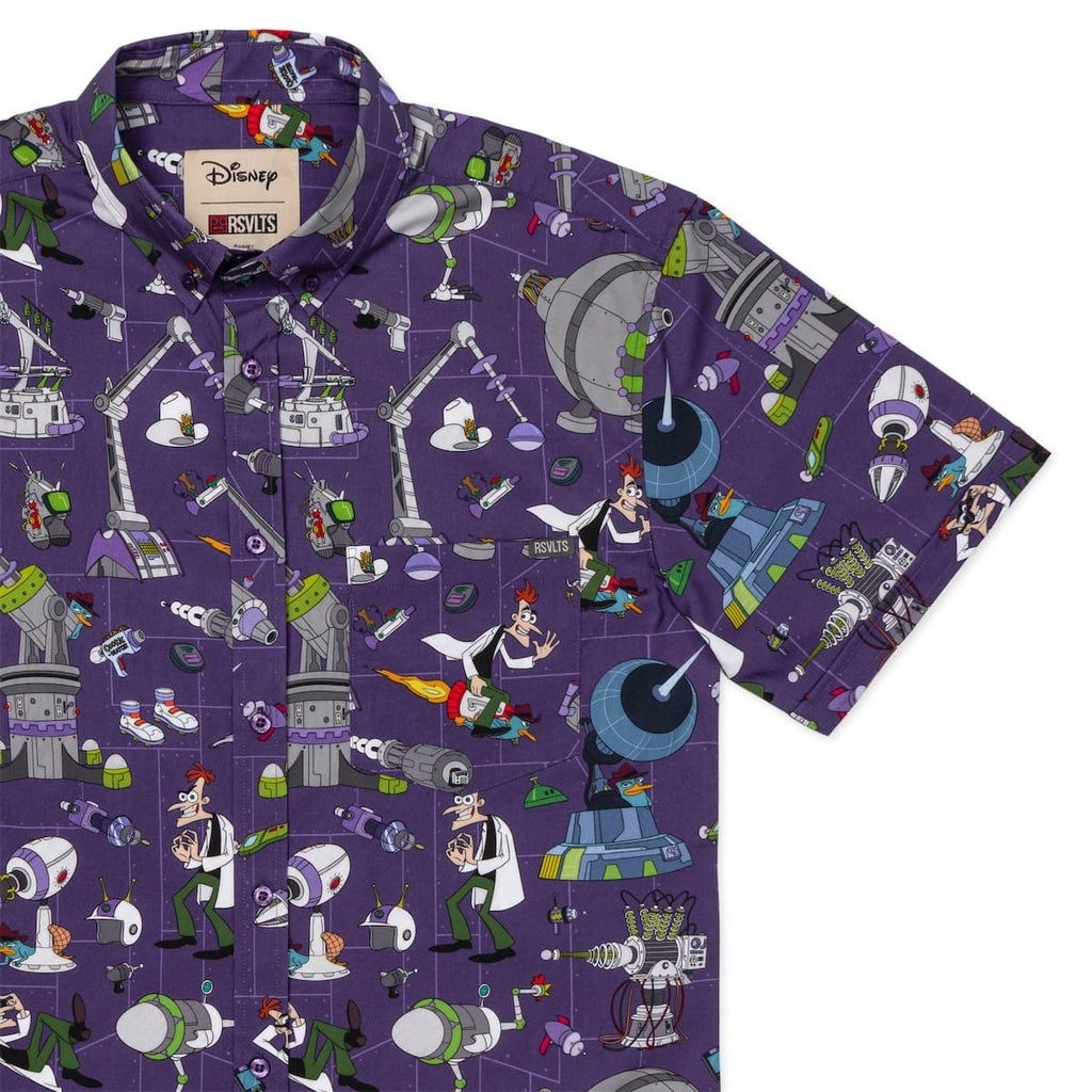 RSVLTS Doofenshmirtz Evil Incorporated KUNUFLEX Short Sleeve Shirt — front view