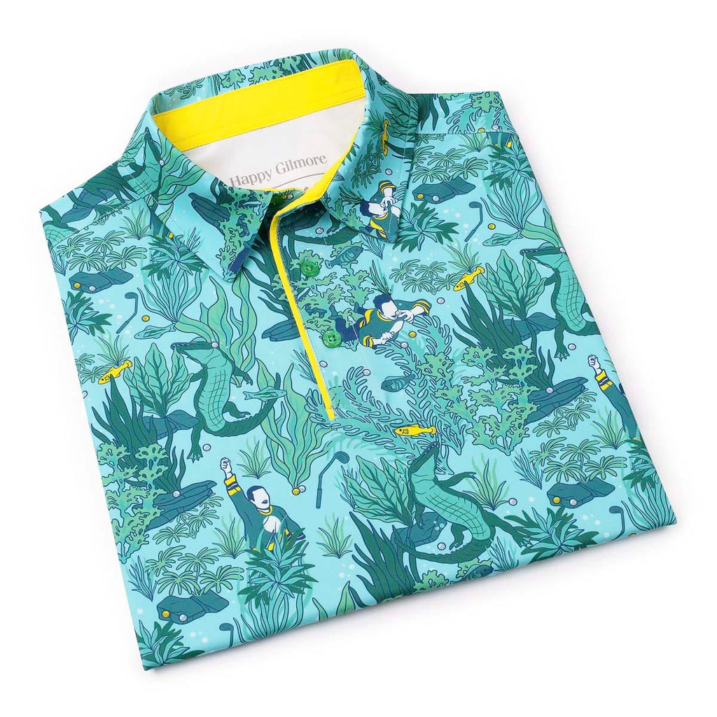 RSVLTS Play It Where It Lies All-Day Polo in Green — detail 10