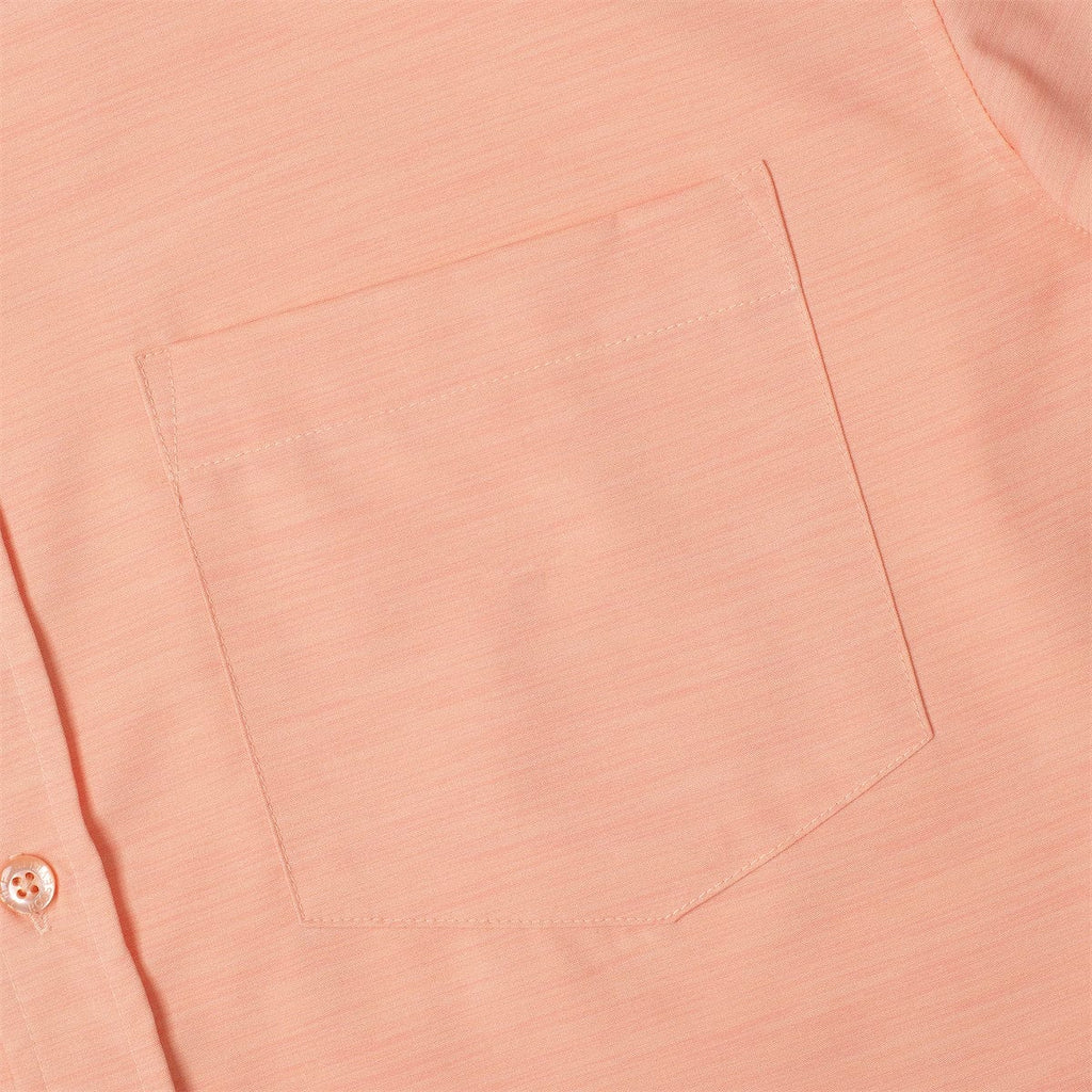 RSVLTS Peach Chaos KUNUFLEX Short Sleeve Shirt in Orange — detail 8