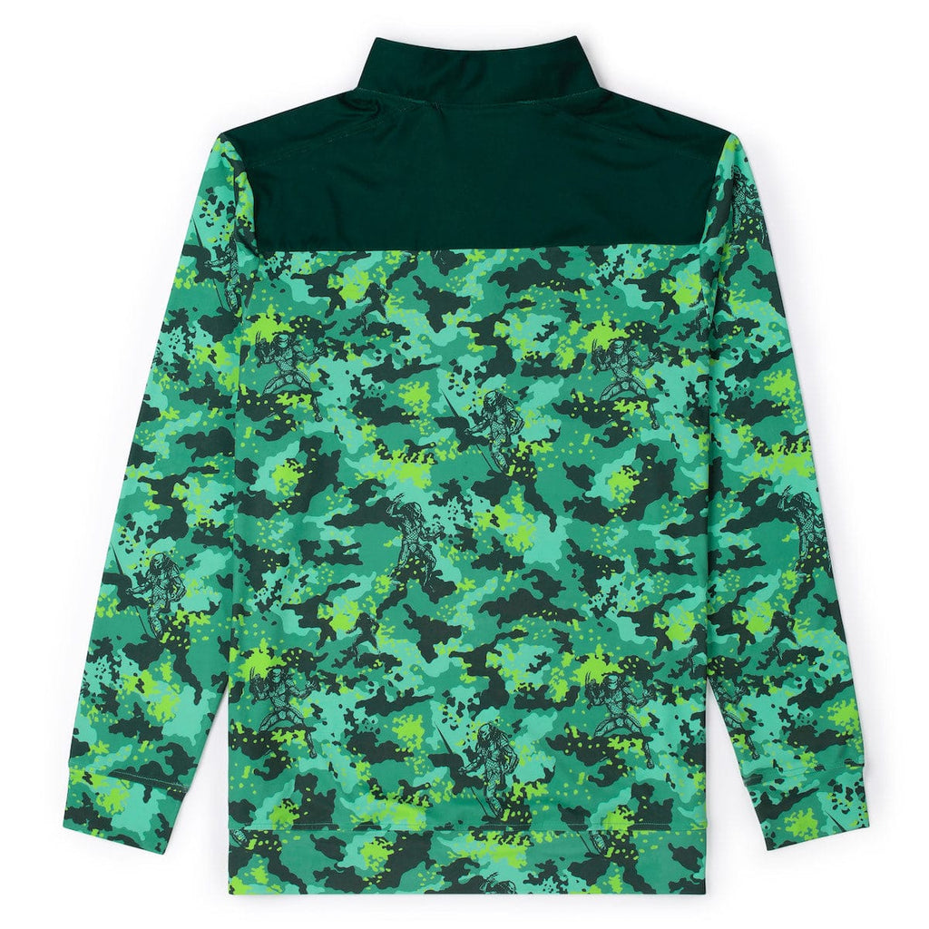 RSVLTS The Jungle Camo Live Quarter Zip in Green — detail 6