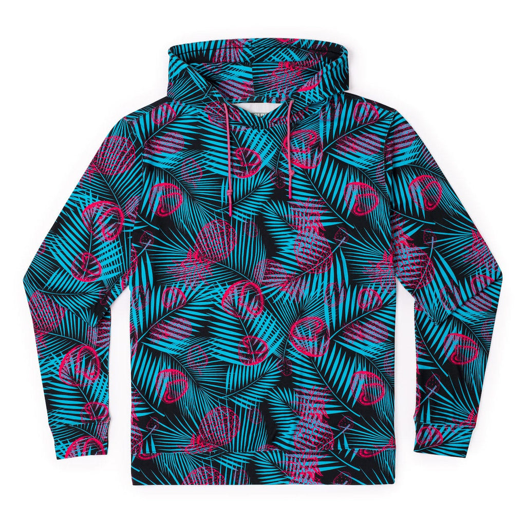 RSVLTS Miami Vice Performance Hoodie in Blue — front view