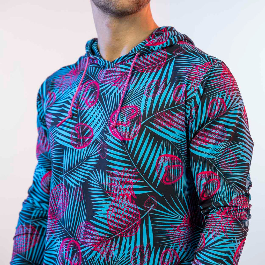 RSVLTS Miami Vice Performance Hoodie in Blue — detail 4