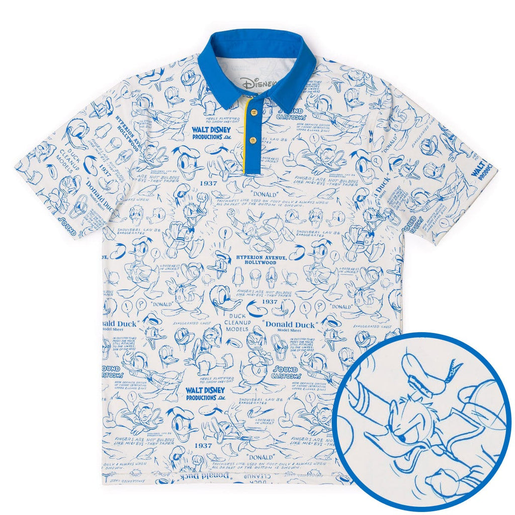 RSVLTS Designing Donald All-Day Polo in White — detail 8