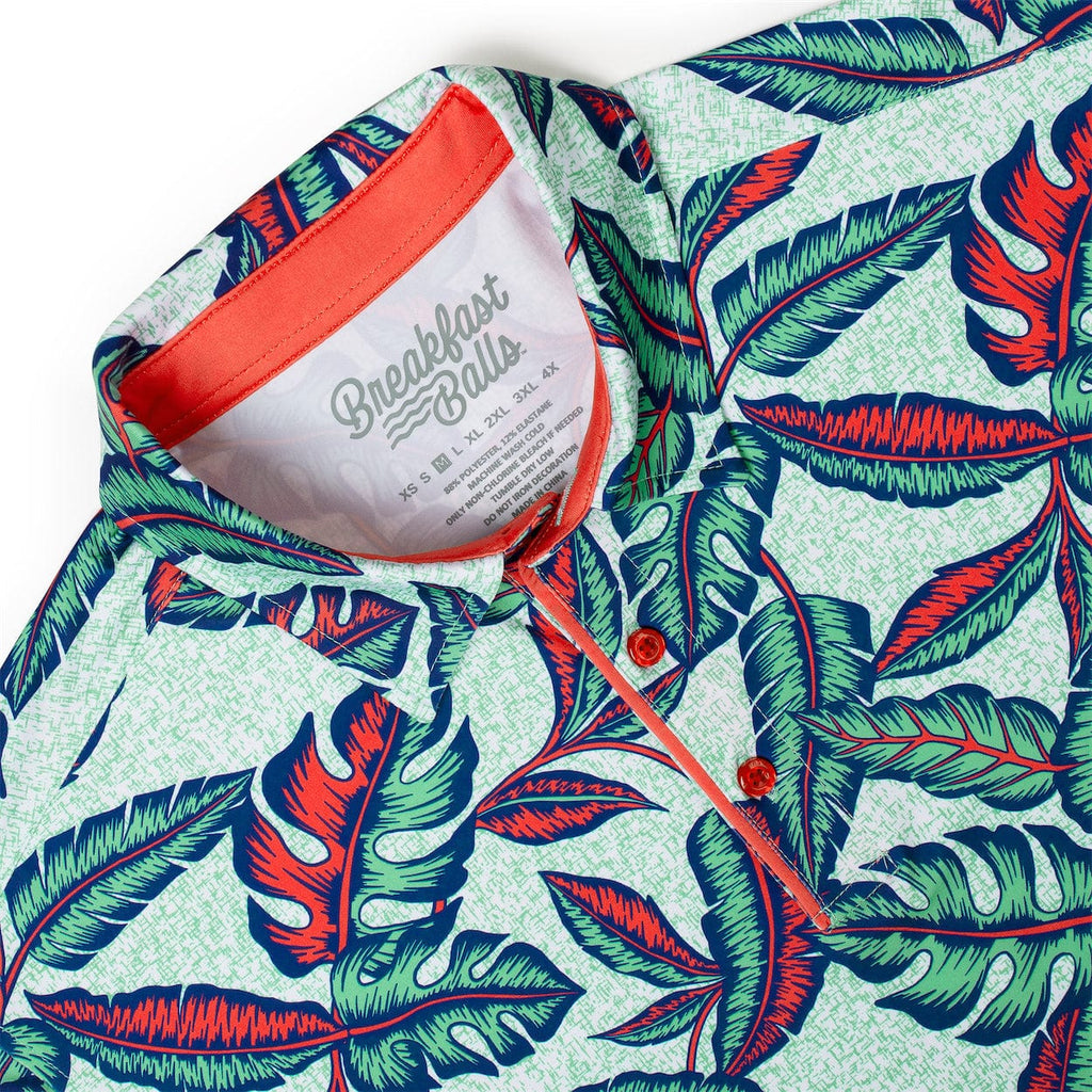 RSVLTS Leaf It on the Green All-Day Polo in Green — detail 5