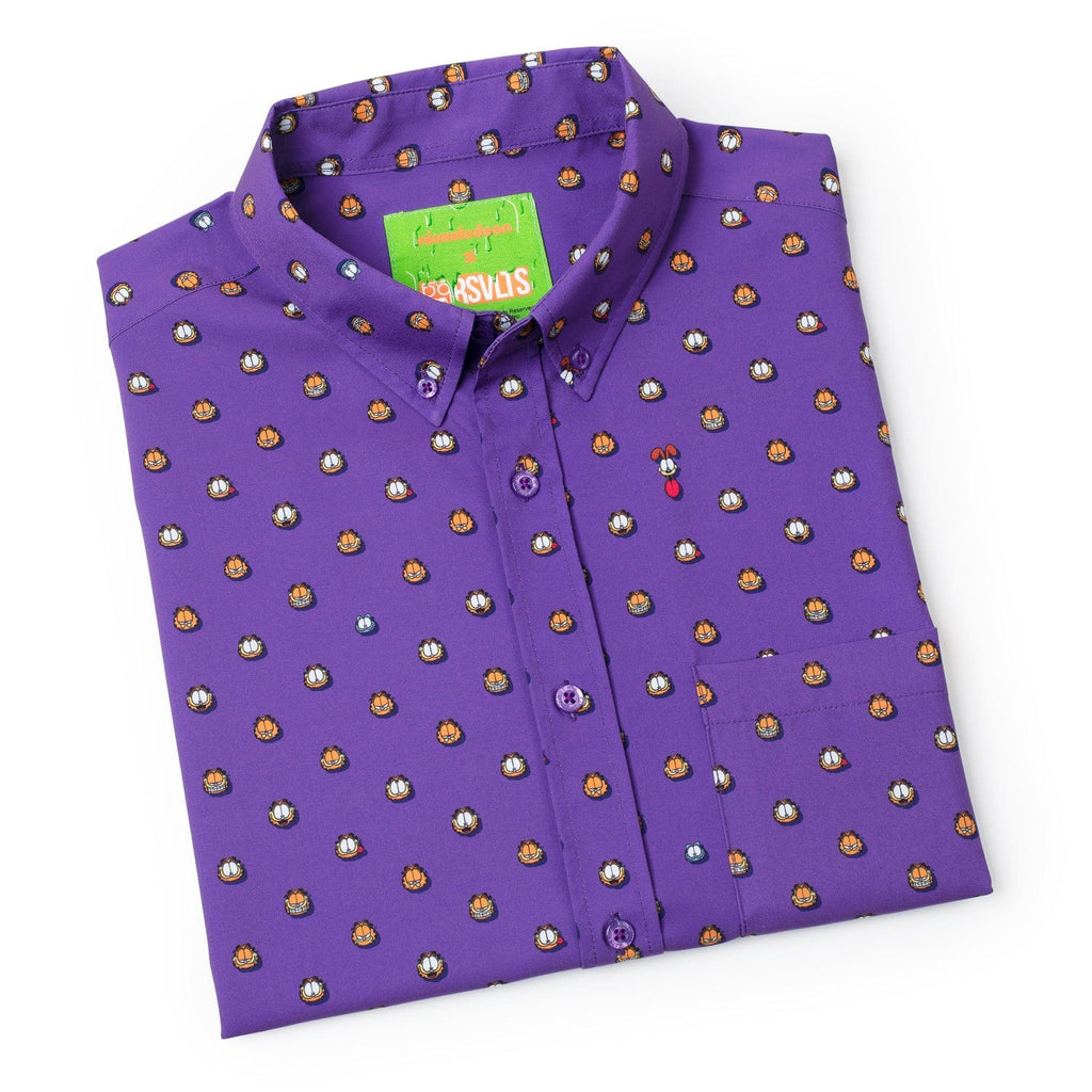 RSVLTS Lil ‘Fields KUNUFLEX Short Sleeve Shirt in Purple — detail 8