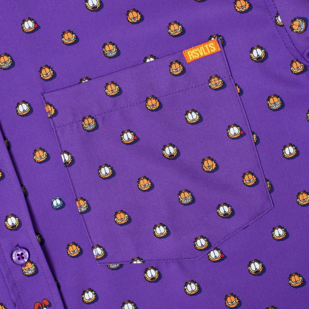 RSVLTS Lil ‘Fields KUNUFLEX Short Sleeve Shirt in Purple — detail 2