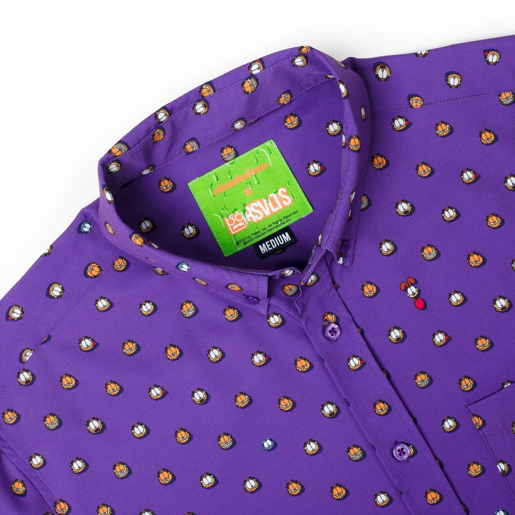 RSVLTS Lil ‘Fields KUNUFLEX Short Sleeve Shirt in Purple — detail 5
