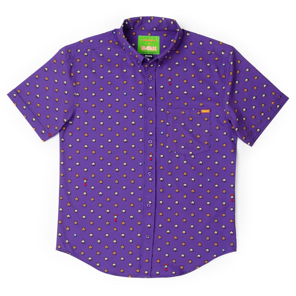 RSVLTS Lil ‘Fields KUNUFLEX Short Sleeve Shirt in Purple — detail 3