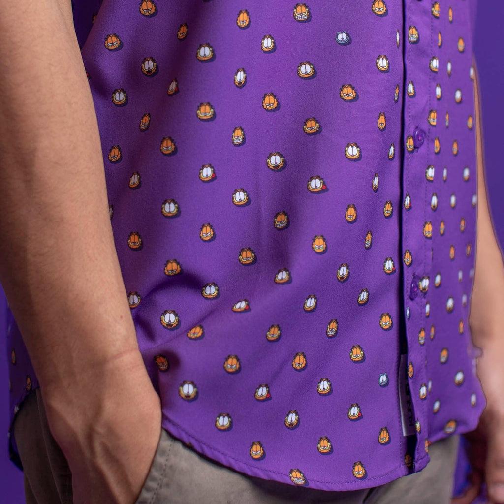 RSVLTS Lil ‘Fields KUNUFLEX Short Sleeve Shirt in Purple — detail 6