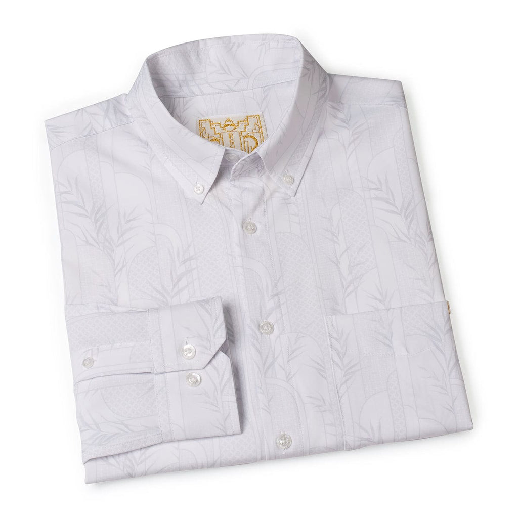 RSVLTS West Egg Long Sleeve Shirt in White — detail 4