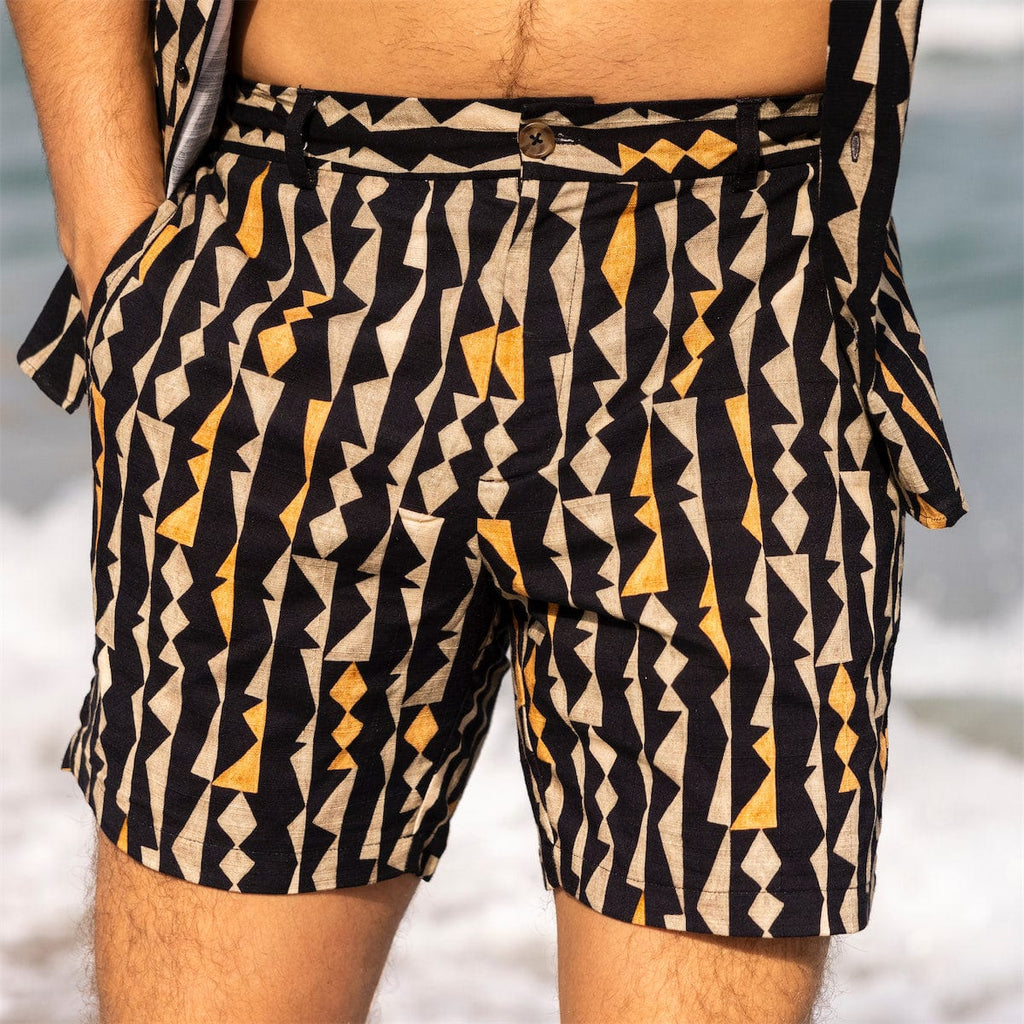 RSVLTS The Delano Bamboo Resort Shorts in Multicolor — front view