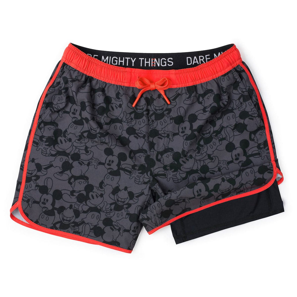 RSVLTS Enjoy the Journey V2 Lined Training Shorts in Gray — front view