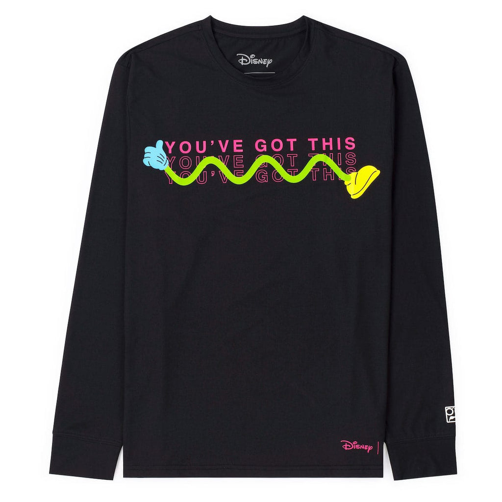 RSVLTS You've Got This Long Sleeve Performance Tee in Black — front view