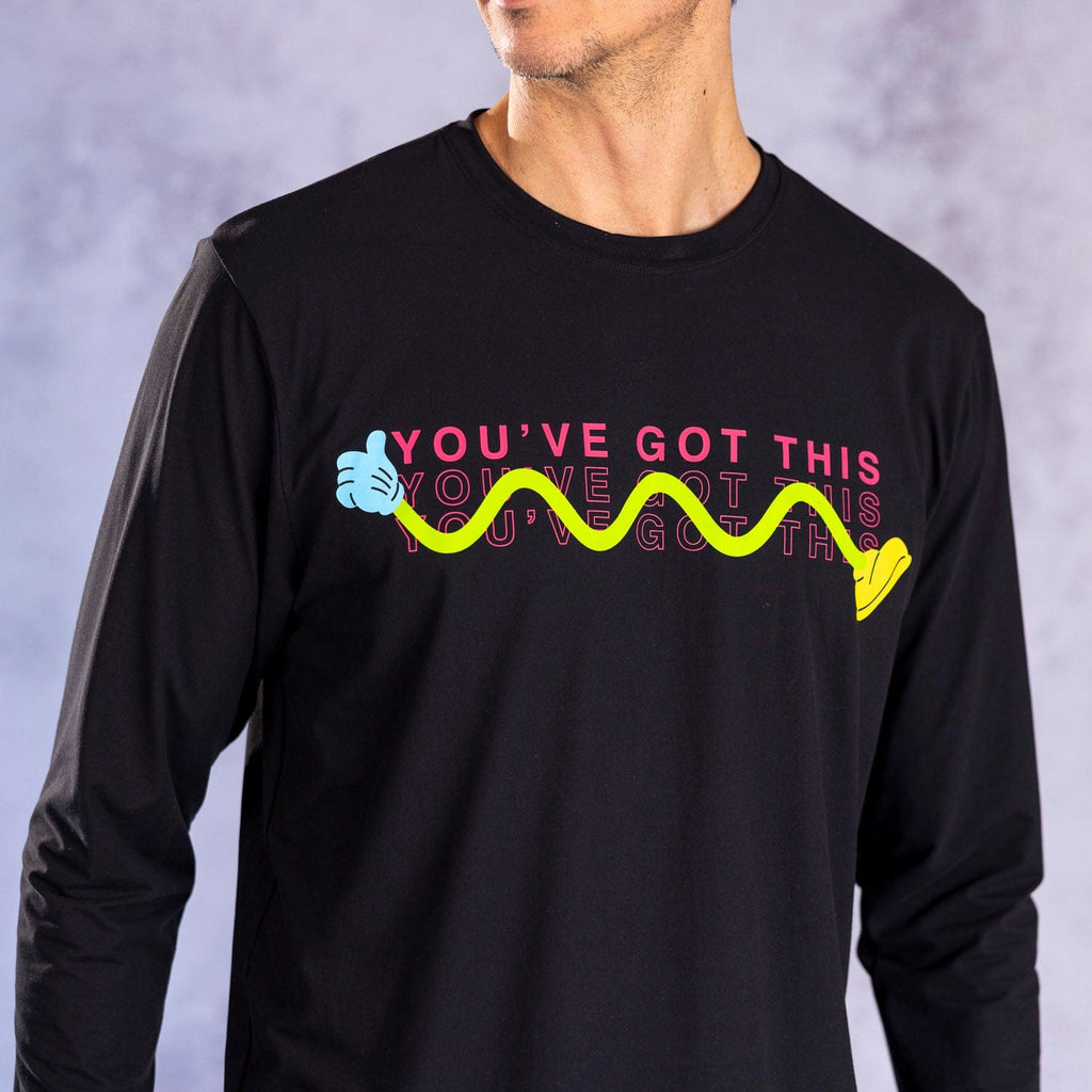 RSVLTS You've Got This Long Sleeve Performance Tee in Black — detail 6