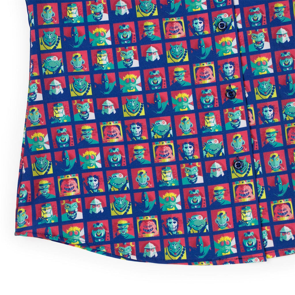 RSVLTS Dimension X-cellent Women's KUNUFLEX Short Sleeve Shirt in Blue — detail 7