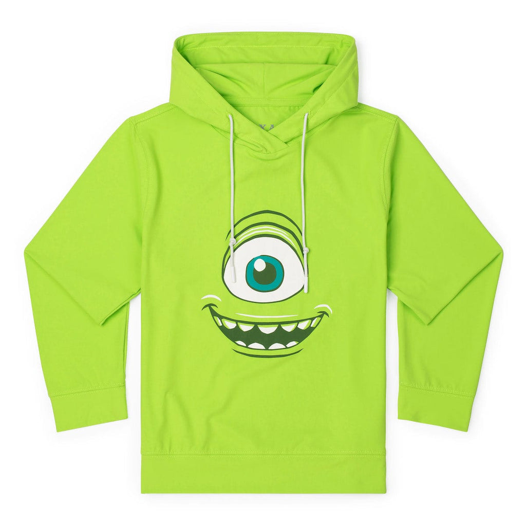 RSVLTS Mike Youth Performance Hoodie in Green — front view