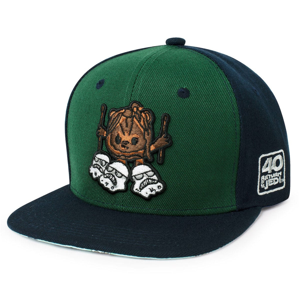 RSVLTS Furry & Furious Snapback Hat in Green — front view