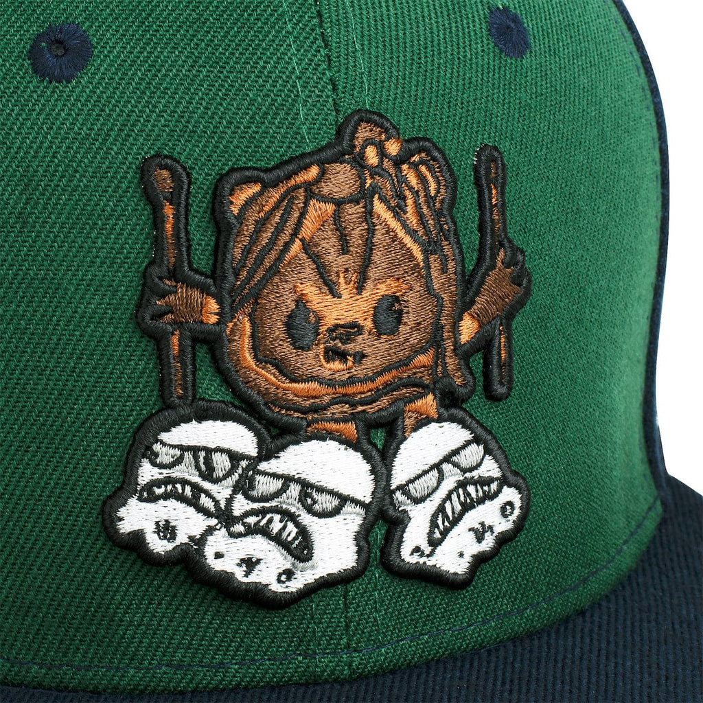 RSVLTS Furry & Furious Snapback Hat in Green — detail 3