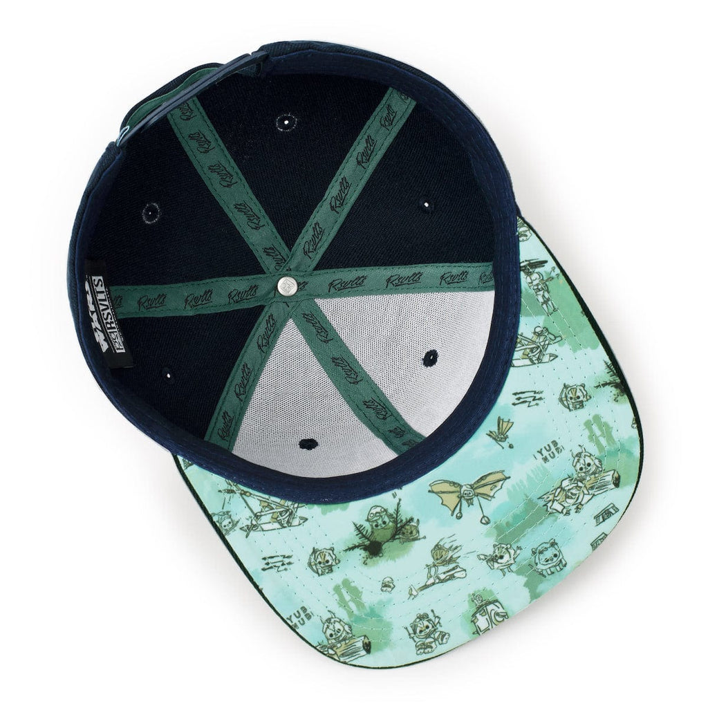 RSVLTS Furry & Furious Snapback Hat in Green — detail 2
