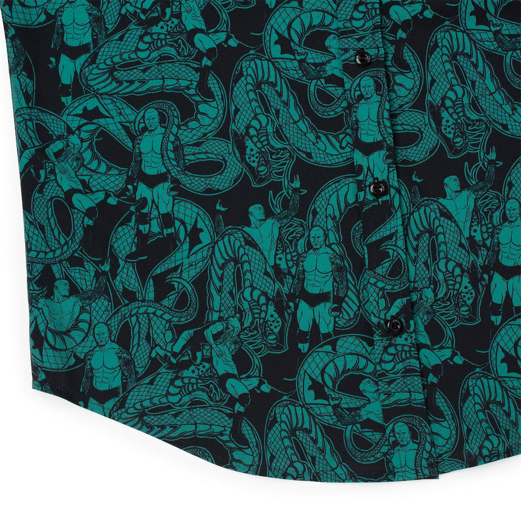 RSVLTS The Viper KUNUFLEX Short Sleeve Shirt in Green — detail 7