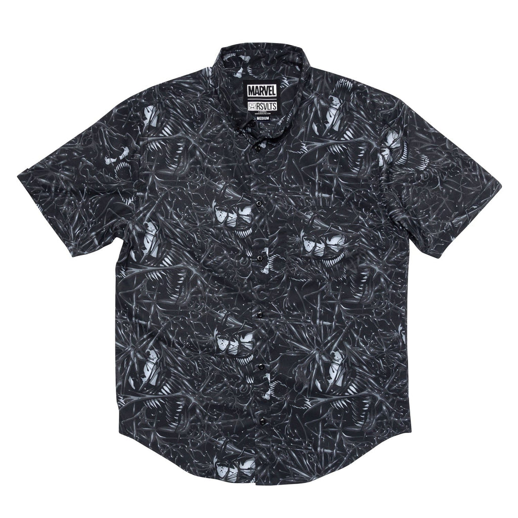 RSVLTS We Are Venom KUNUFLEX Short Sleeve Shirt in Black — detail 2