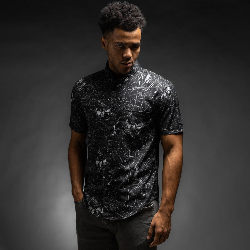 RSVLTS We Are Venom KUNUFLEX Short Sleeve Shirt in Black — detail 4