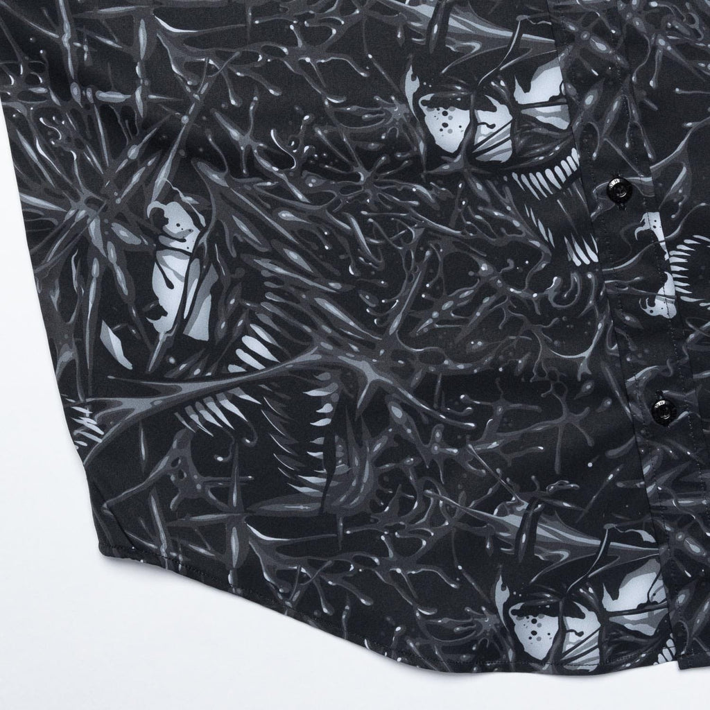 RSVLTS We Are Venom KUNUFLEX Short Sleeve Shirt in Black — detail 5