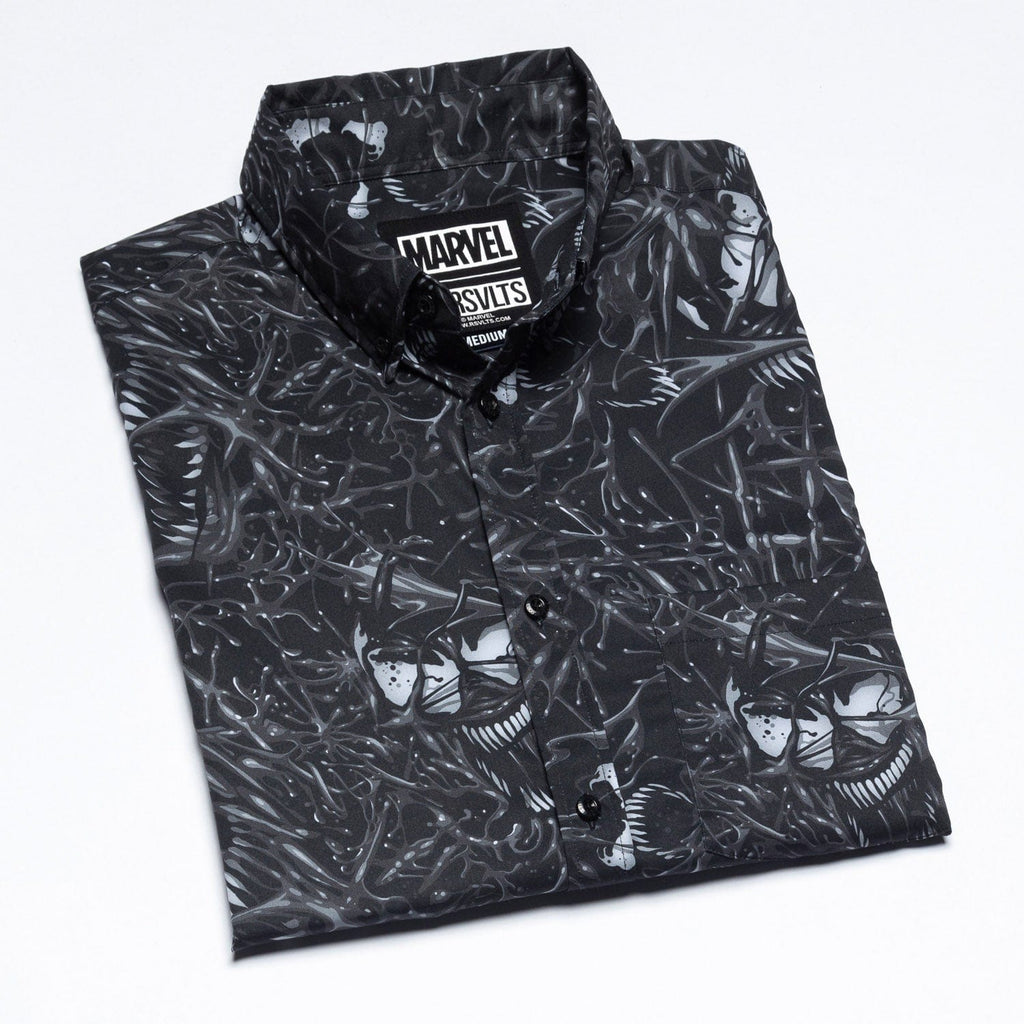 RSVLTS We Are Venom KUNUFLEX Short Sleeve Shirt in Black — detail 8