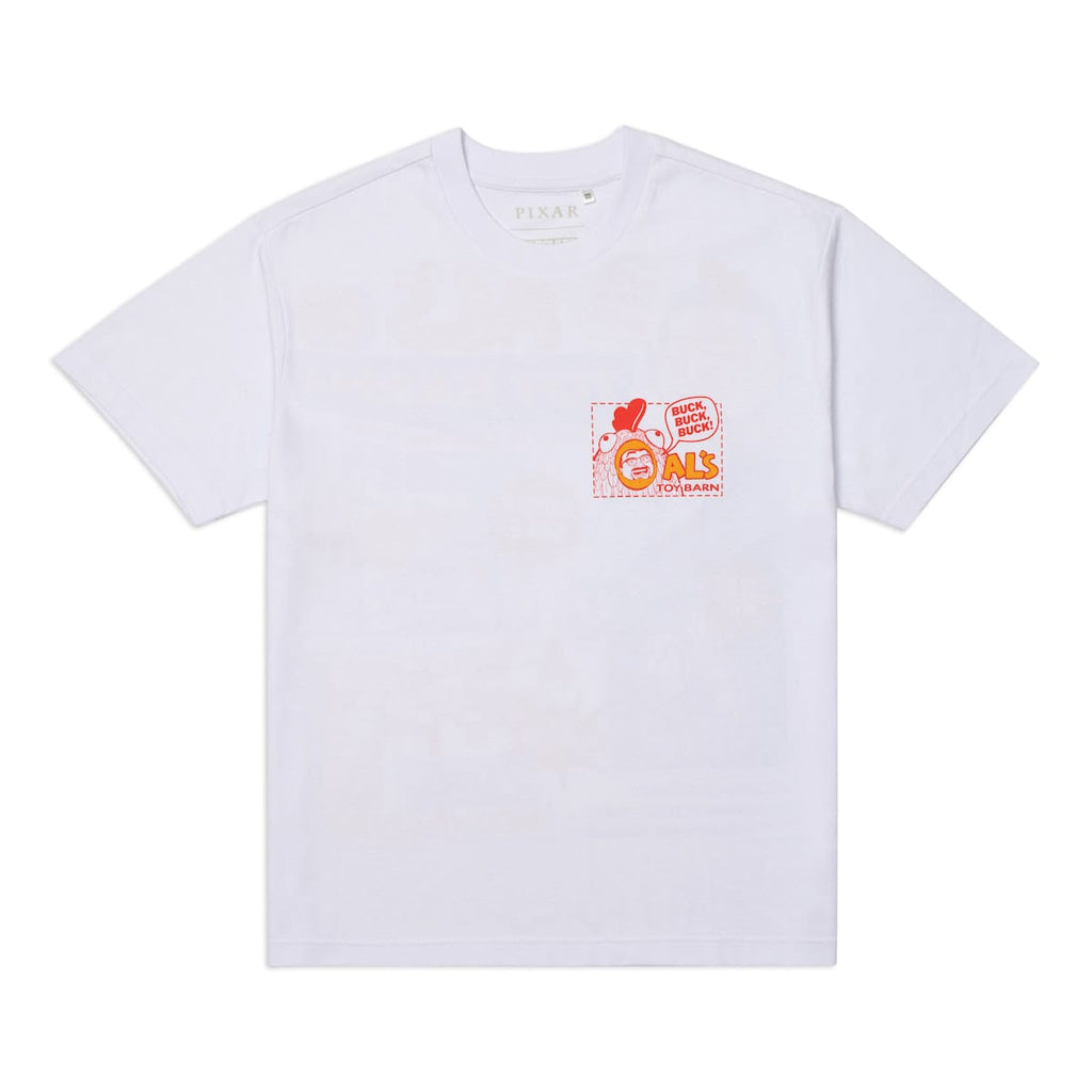 RSVLTS Al’s Toy Barn Vintage Crewneck Tee in White — detail 6