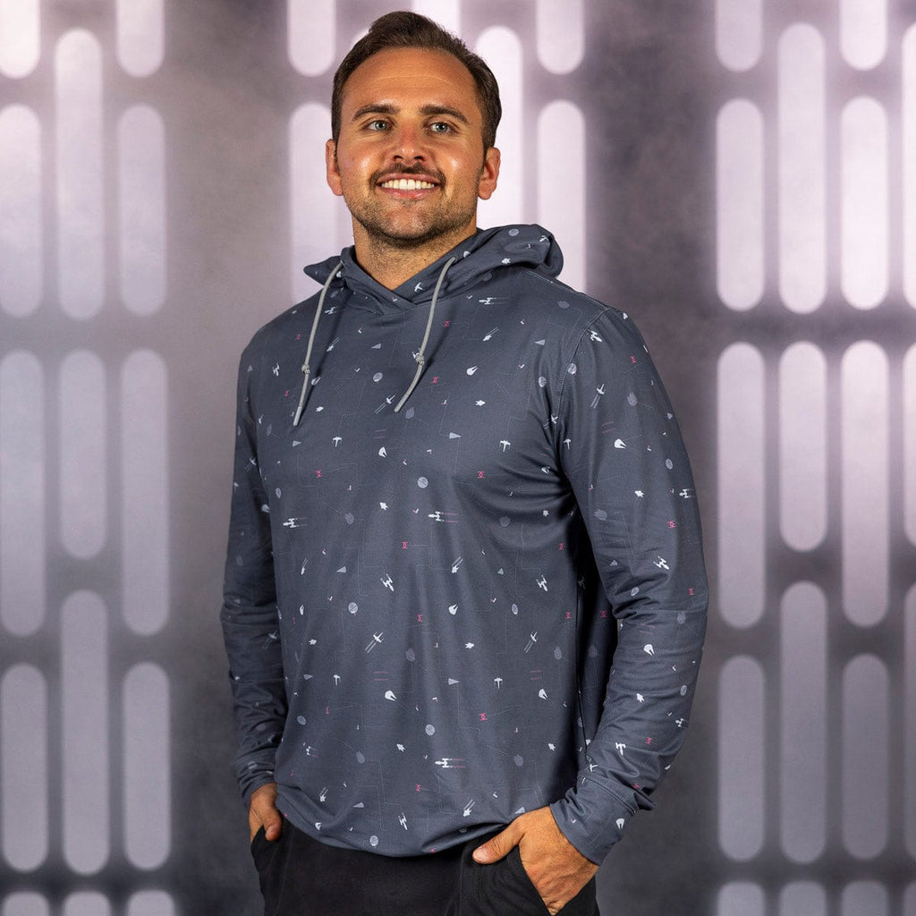 RSVLTS Stay on Target Performance Hoodie in Gray — detail 2