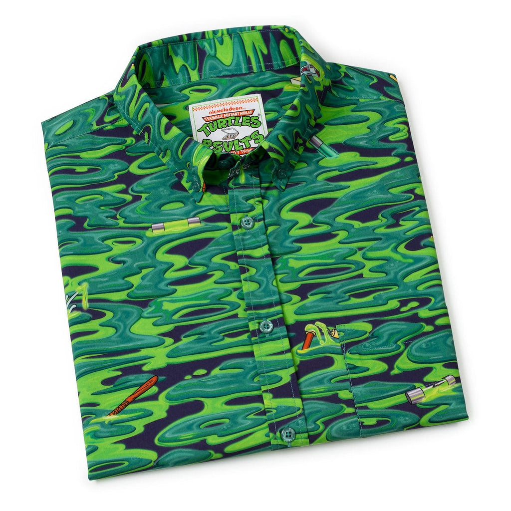 RSVLTS Oozevelts KUNUFLEX Short Sleeve Shirt in Green — detail 10