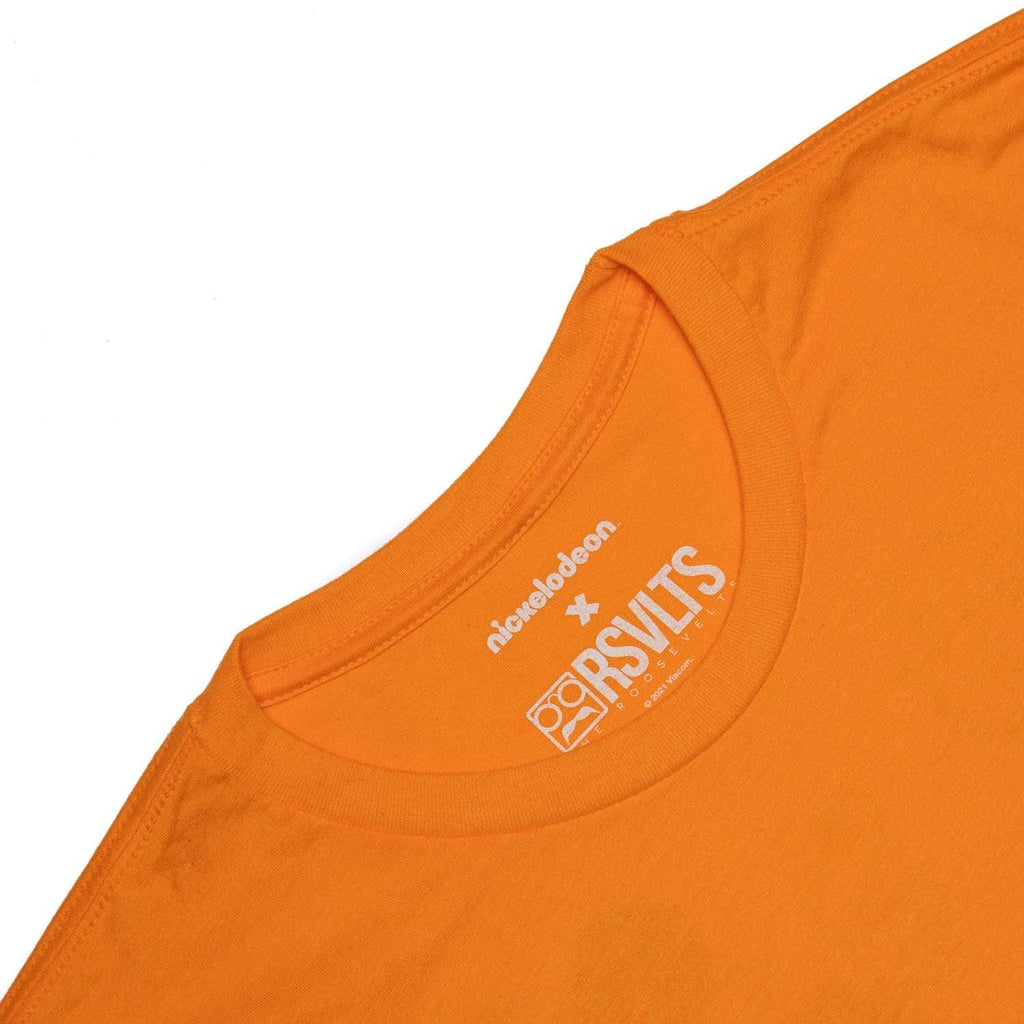 RSVLTS Tourists Crewneck Tee in Orange — detail 4