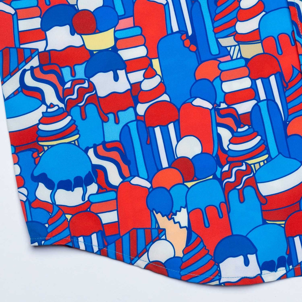 RSVLTS American Swirl KUNUFLEX Short Sleeve Shirt in Multicolor — detail 4