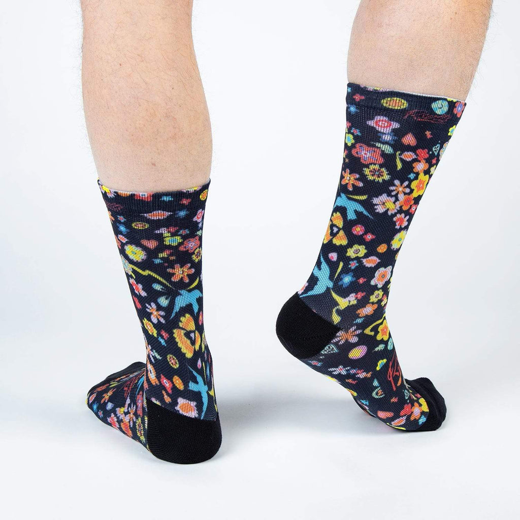 RSVLTS El Mantel Crew Socks in Blue — detail 5