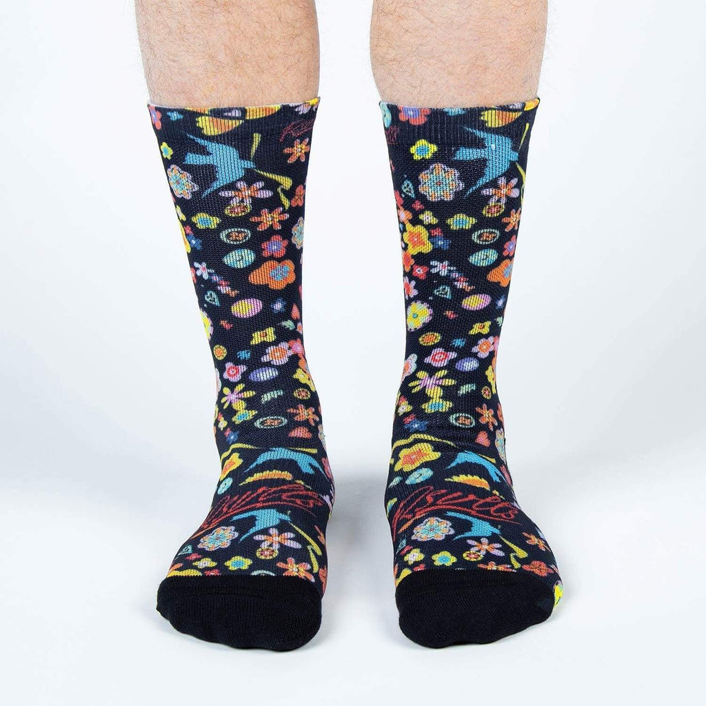 RSVLTS El Mantel Crew Socks in Blue — detail 2