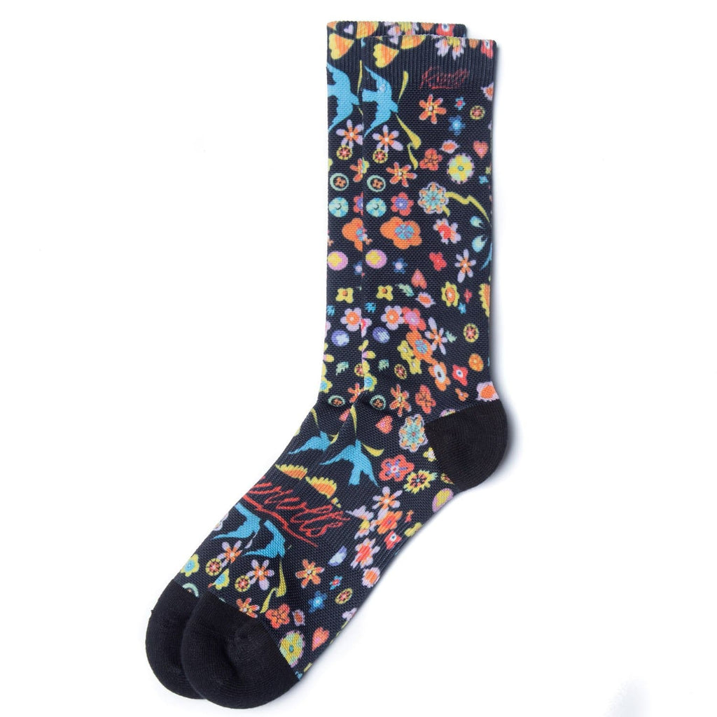 RSVLTS El Mantel Crew Socks in Blue — front view