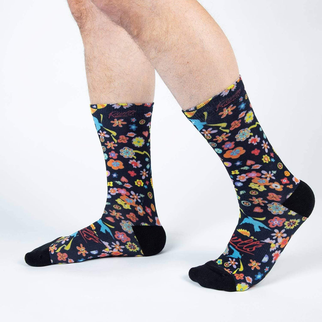 RSVLTS El Mantel Crew Socks in Blue — detail 3