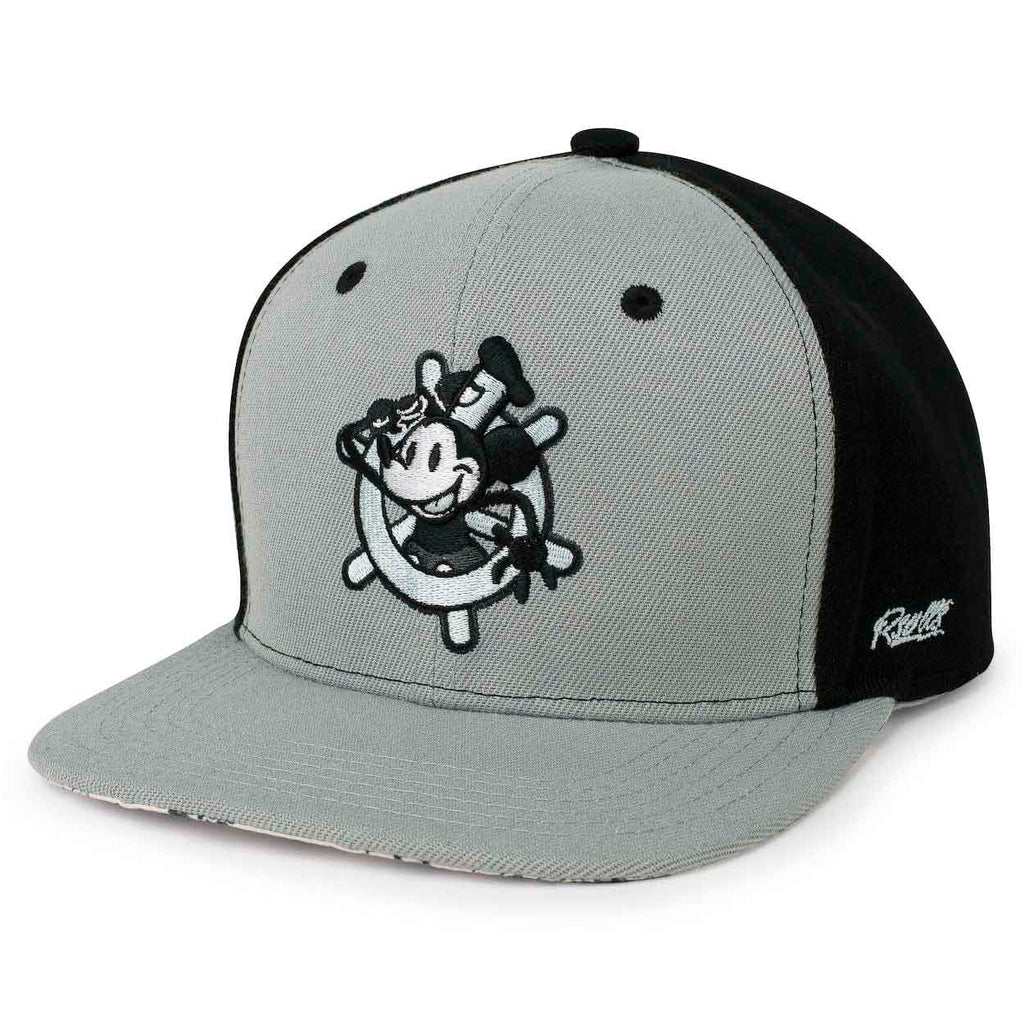 RSVLTS All Aboard! Snapback Hat in Gray — front view