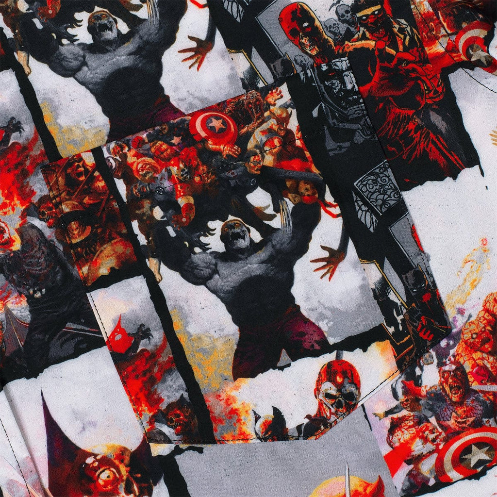 RSVLTS Horrifying Heroes KUNUFLEX Short Sleeve Shirt in Black — detail 8