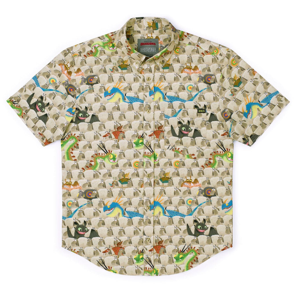 RSVLTS Counting Sheep KUNUFLEX Short Sleeve Shirt in Multicolor — detail 8
