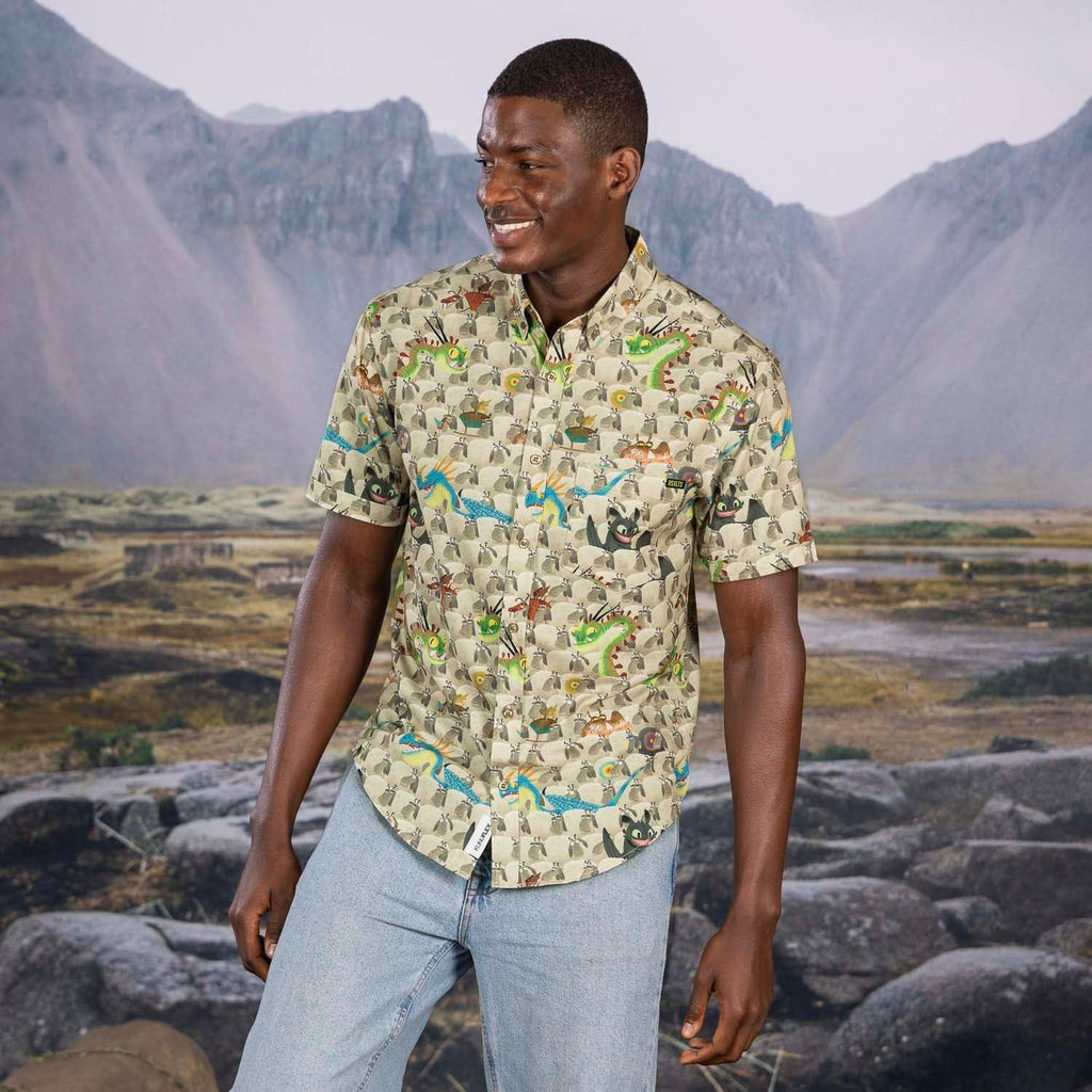 RSVLTS Counting Sheep KUNUFLEX Short Sleeve Shirt in Multicolor — detail 5