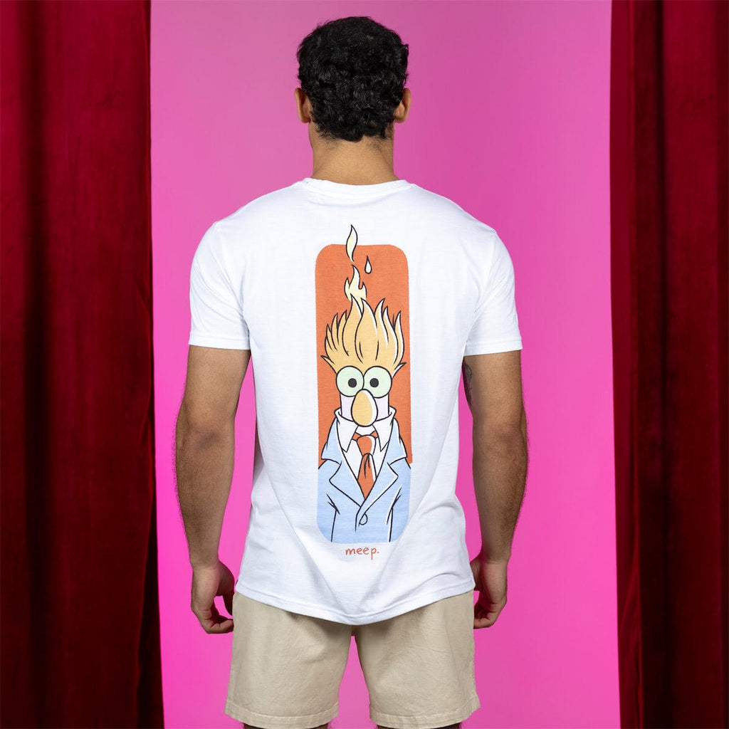 RSVLTS Muppet Labs Crewneck Tee in White — detail 4