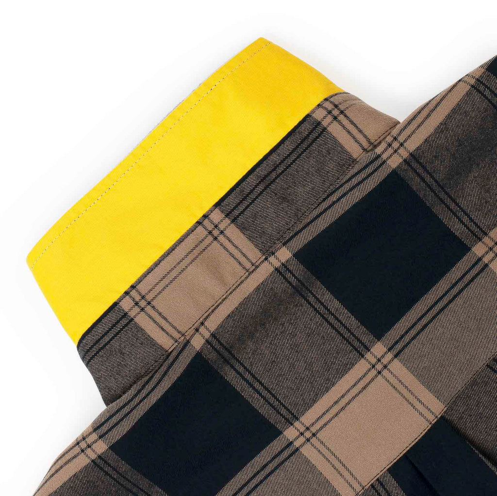 RSVLTS Protect the Family BorlandFlex Long Sleeve Flannel in Brown — detail 5