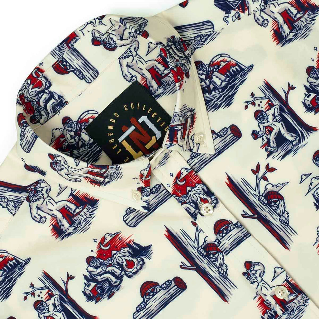 RSVLTS Search Party KUNUFLEX Short Sleeve Shirt (Legends Edition) in Blue — detail 8