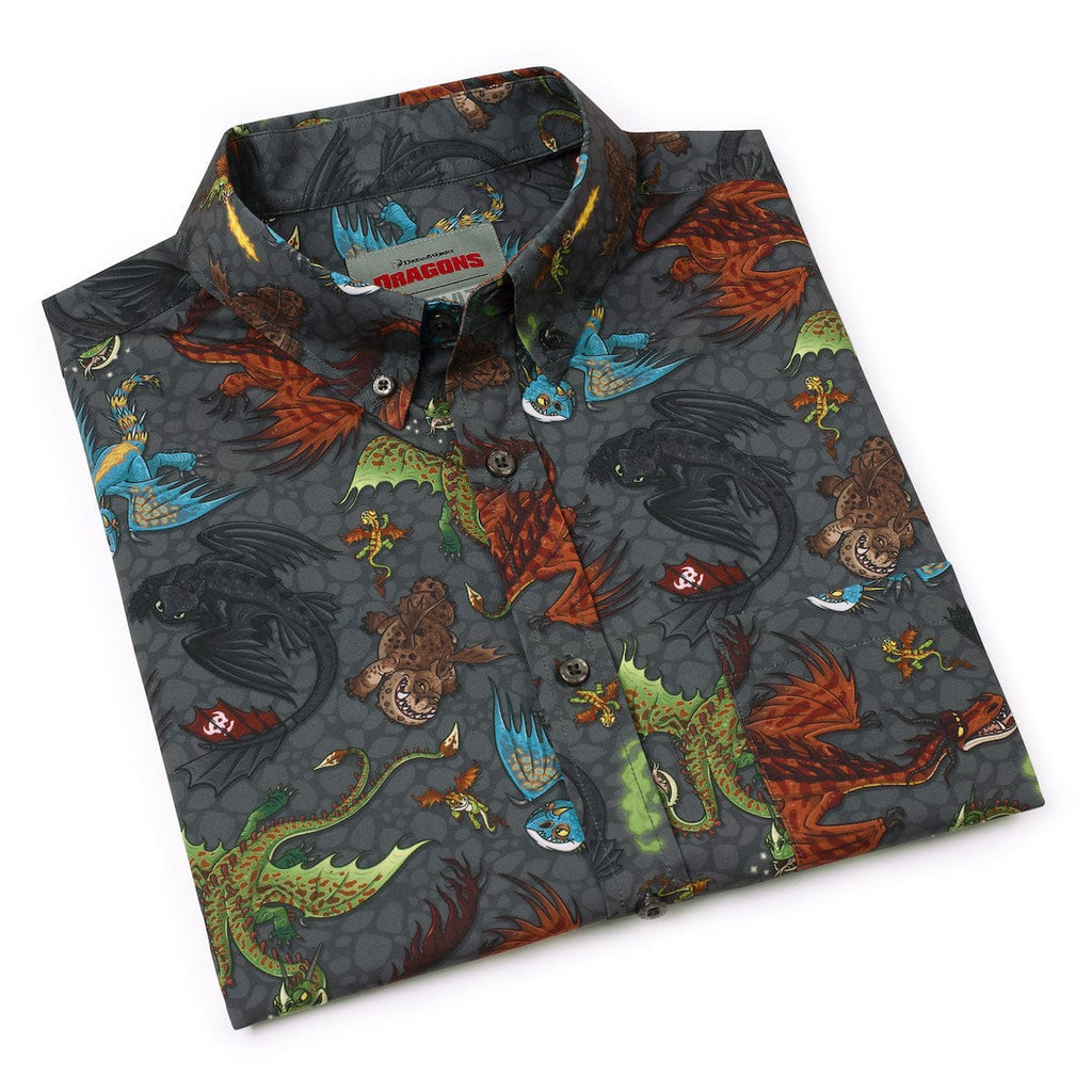 RSVLTS Scales 'n' Tails KUNUFLEX Short Sleeve Shirt in Gray — detail 11