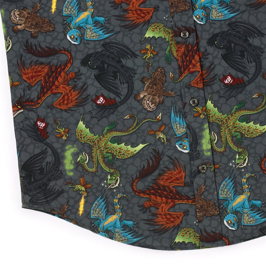 RSVLTS Scales 'n' Tails KUNUFLEX Short Sleeve Shirt in Gray — detail 10