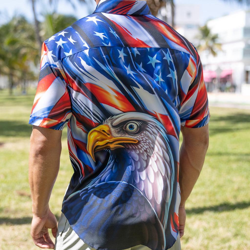 RSVLTS L.O.F.H.O.B. KUNUFLEX Short Sleeve Shirt in Multicolor — detail 2